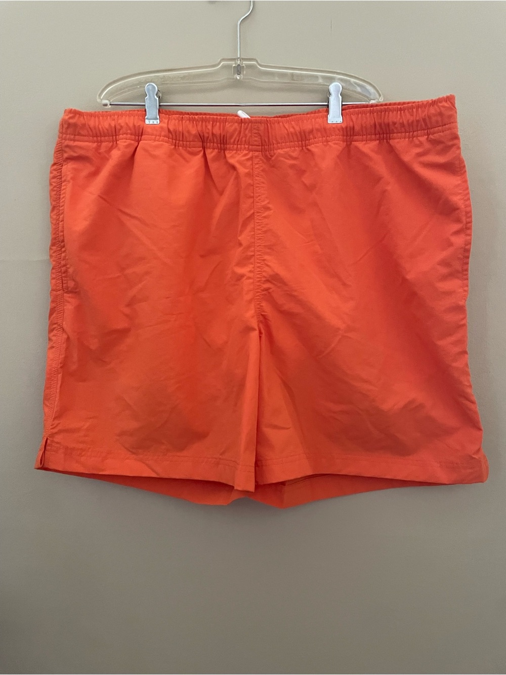 Land’s End Men’s 6” Volley Swim Shorts Dark Tangerine Size Large 36-38